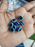 Oval shape evil eye beads (AB2116)