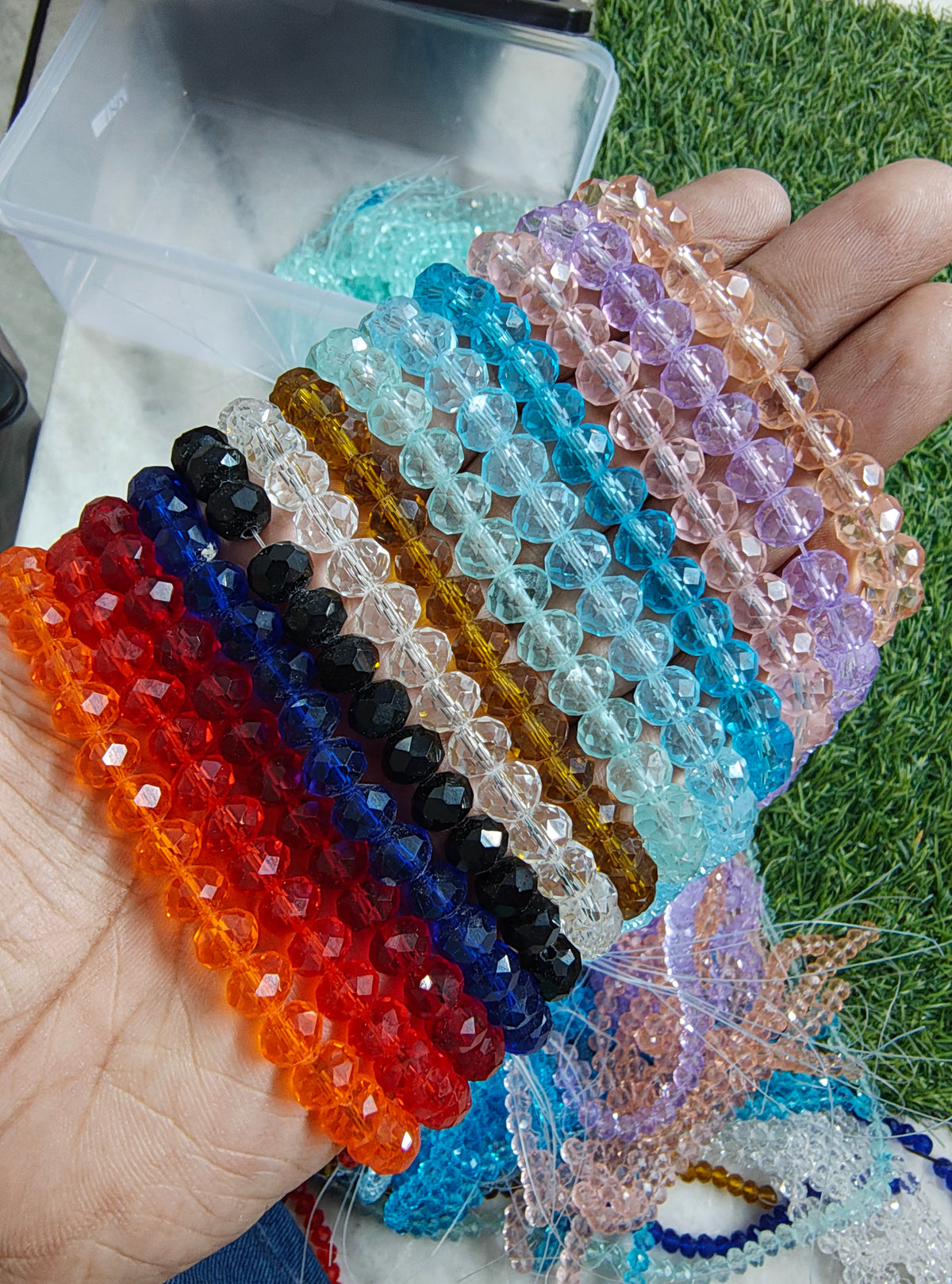 8 mm glass crystal beads ( GB4030 )
