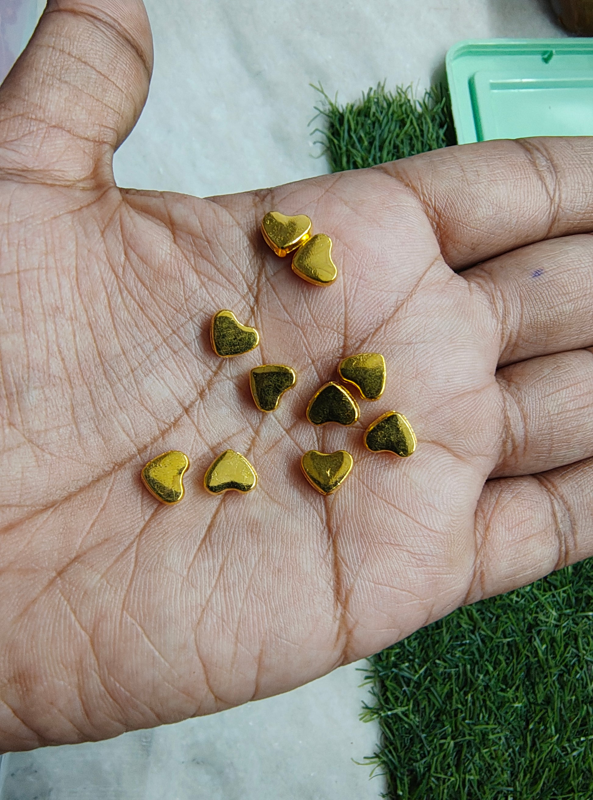 Heart/star brass beads ( MB1002 )