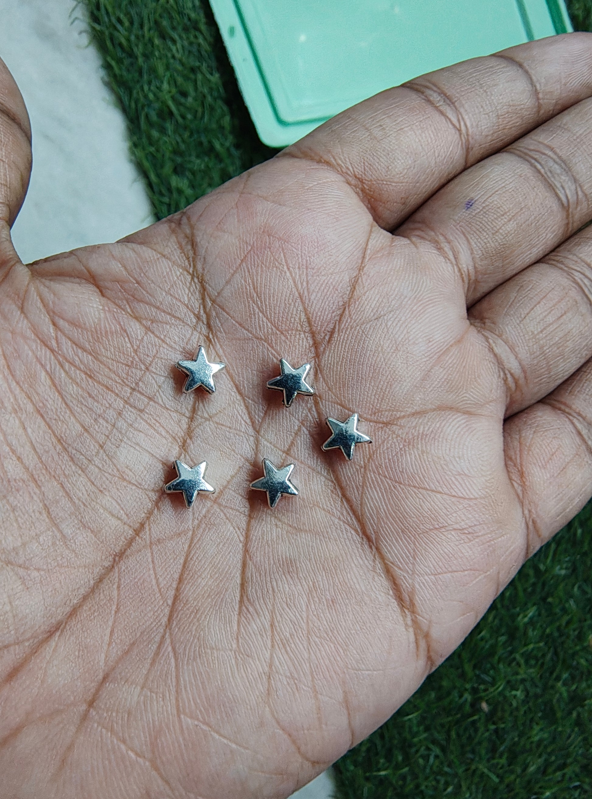 Heart/star brass beads ( MB1002 )