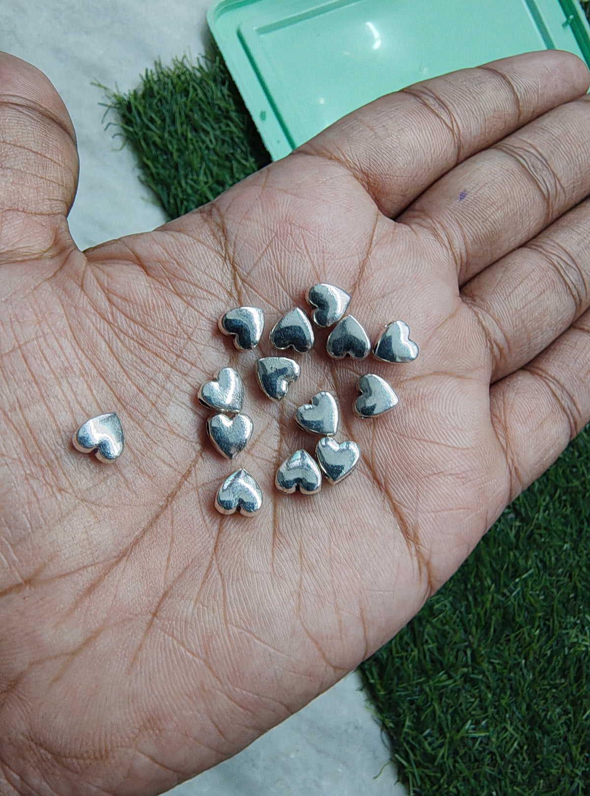 Brass heart beads ( MB1003 )
