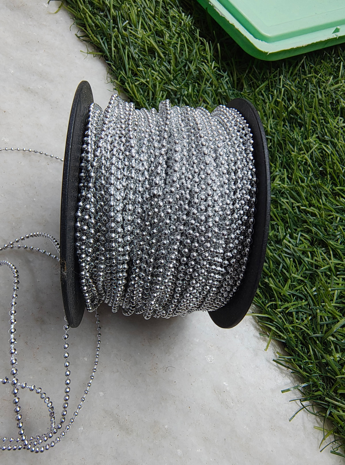 Acrylic silver ball chain (JF1062)