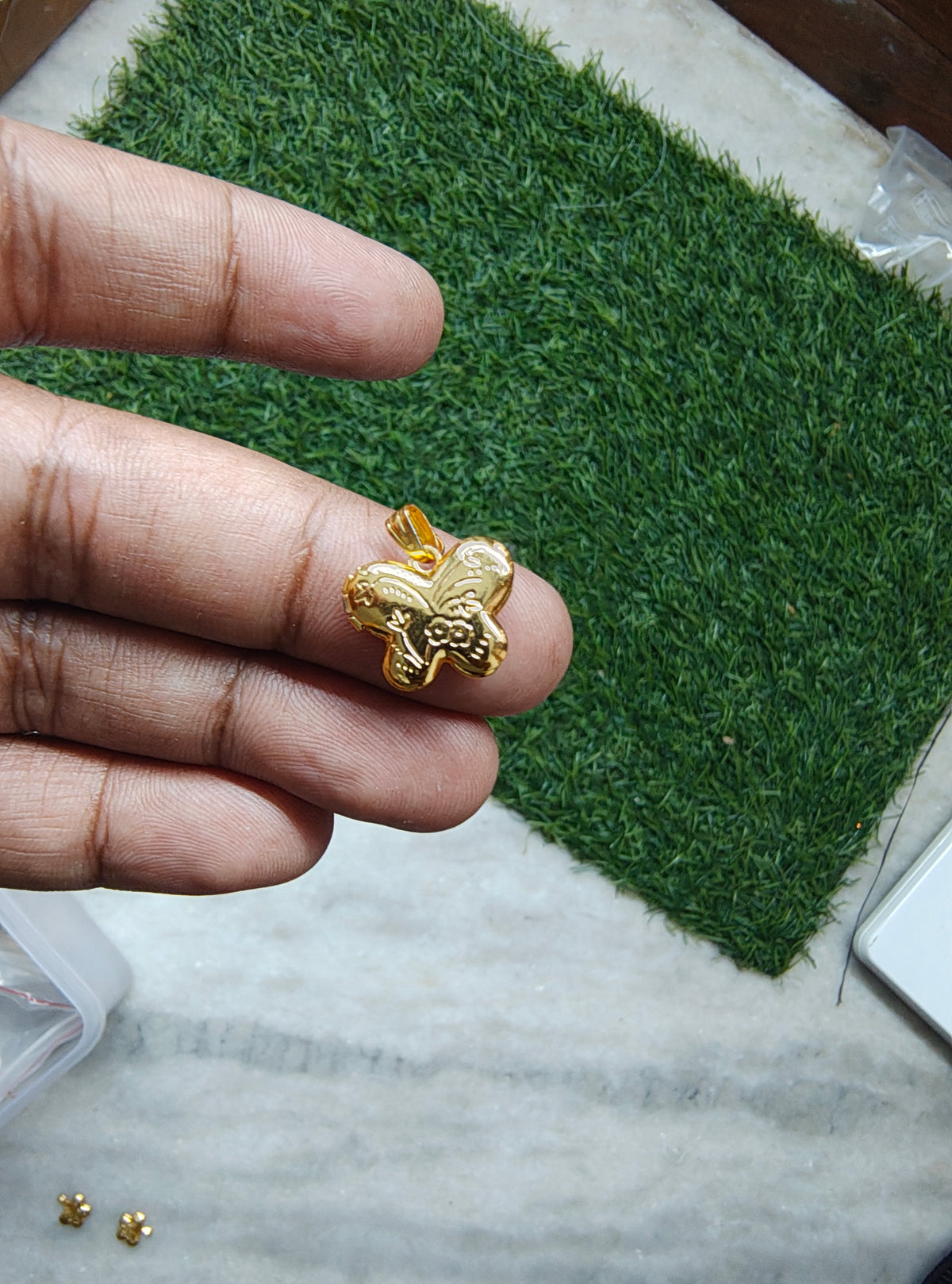 Golden openable butterfly pandent ( PC2030)