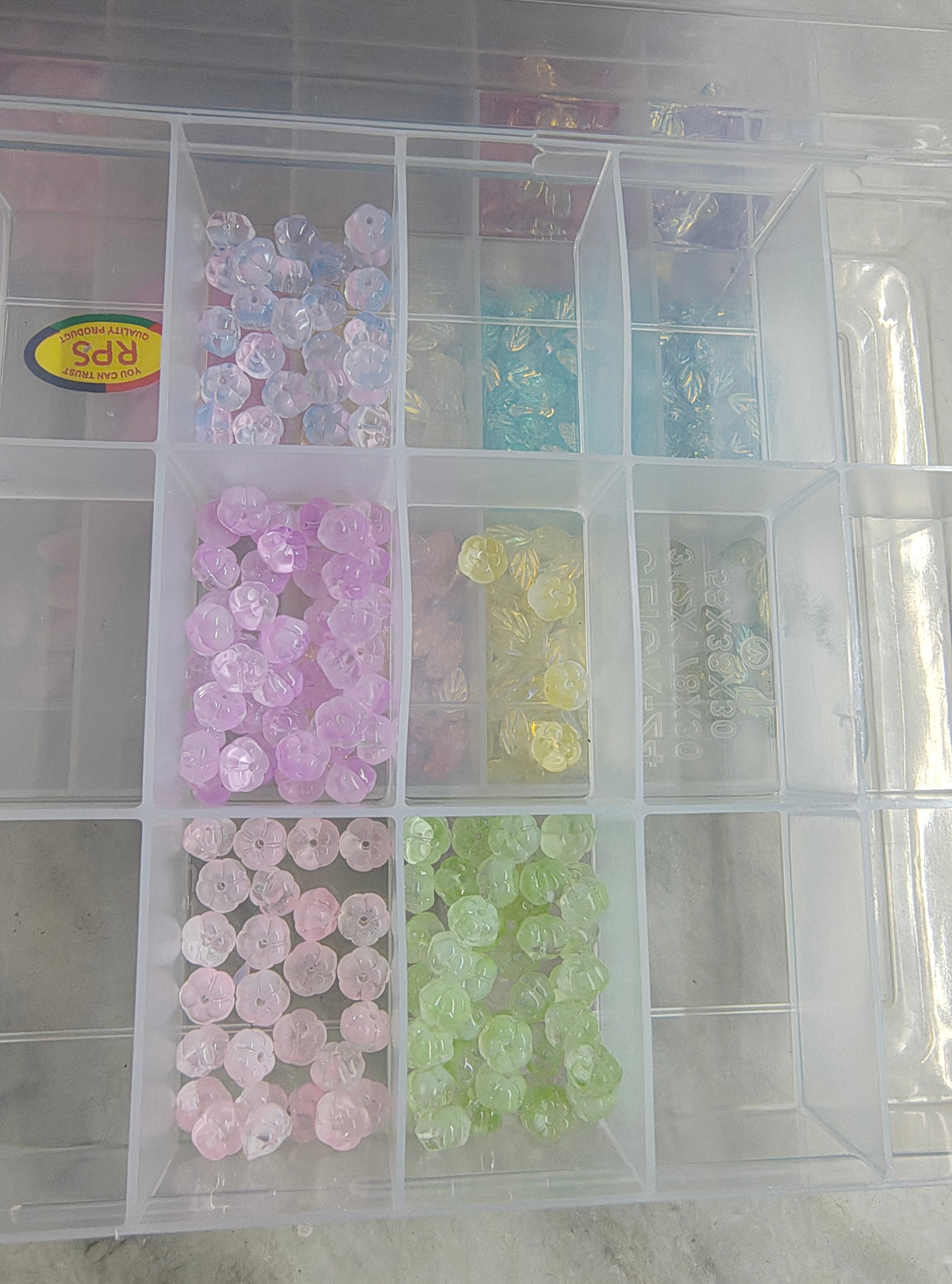 Pumpkin glass beads (GB4040)