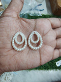 Drop shape acrylic pearl double ring ( APB3023)