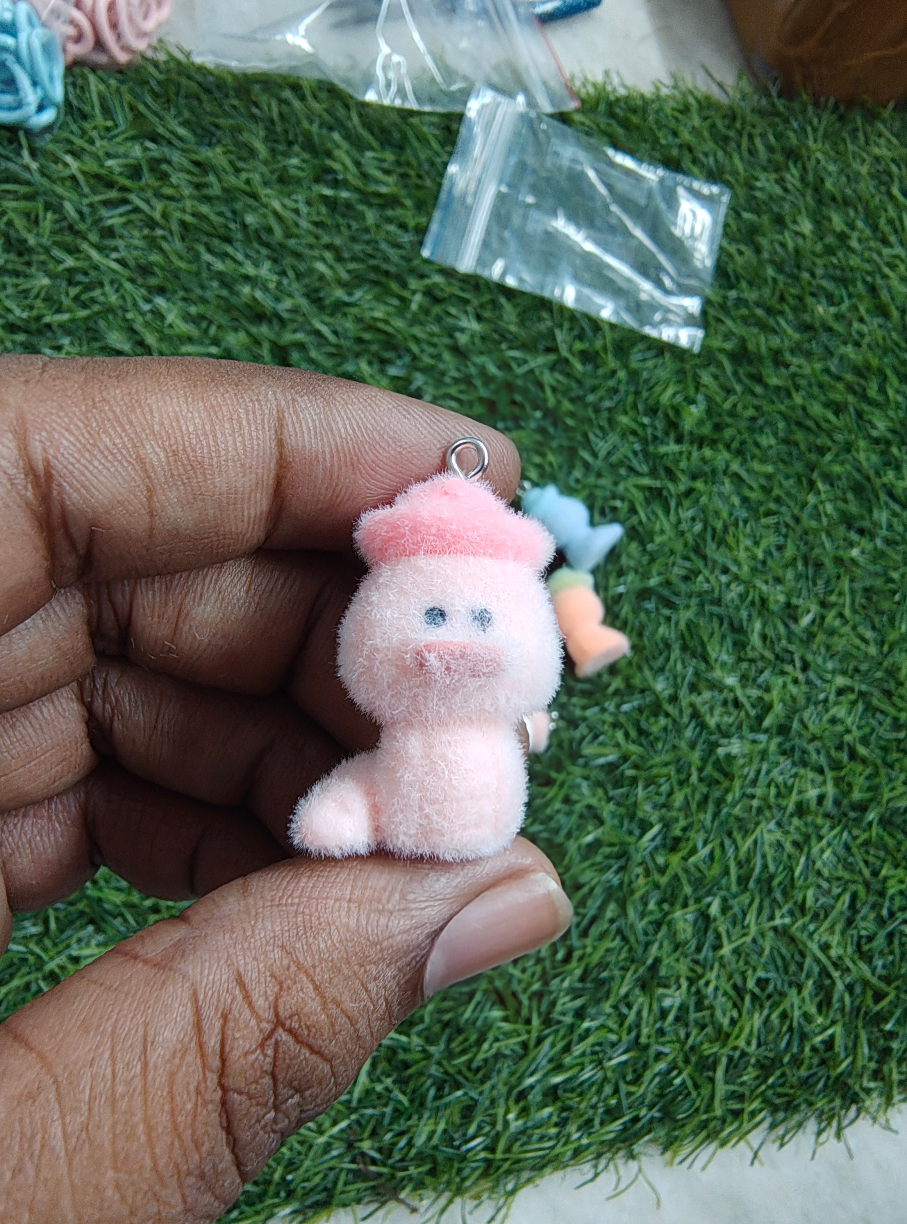Duck fur charm ( 3DC1030 )