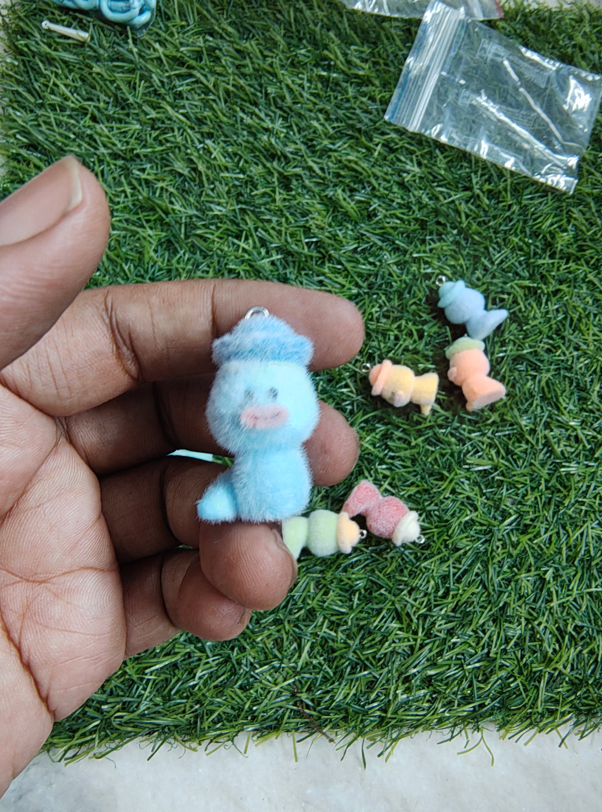 Duck fur charm ( 3DC1030 )