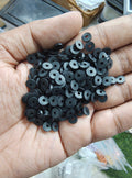 Black femo beads ( FIMO-007 )