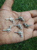 Gun/aroplane/elephant metal charm ( MTC7055)