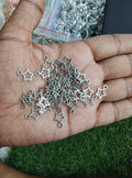 Silver star metal charm ( MTC7054 )
