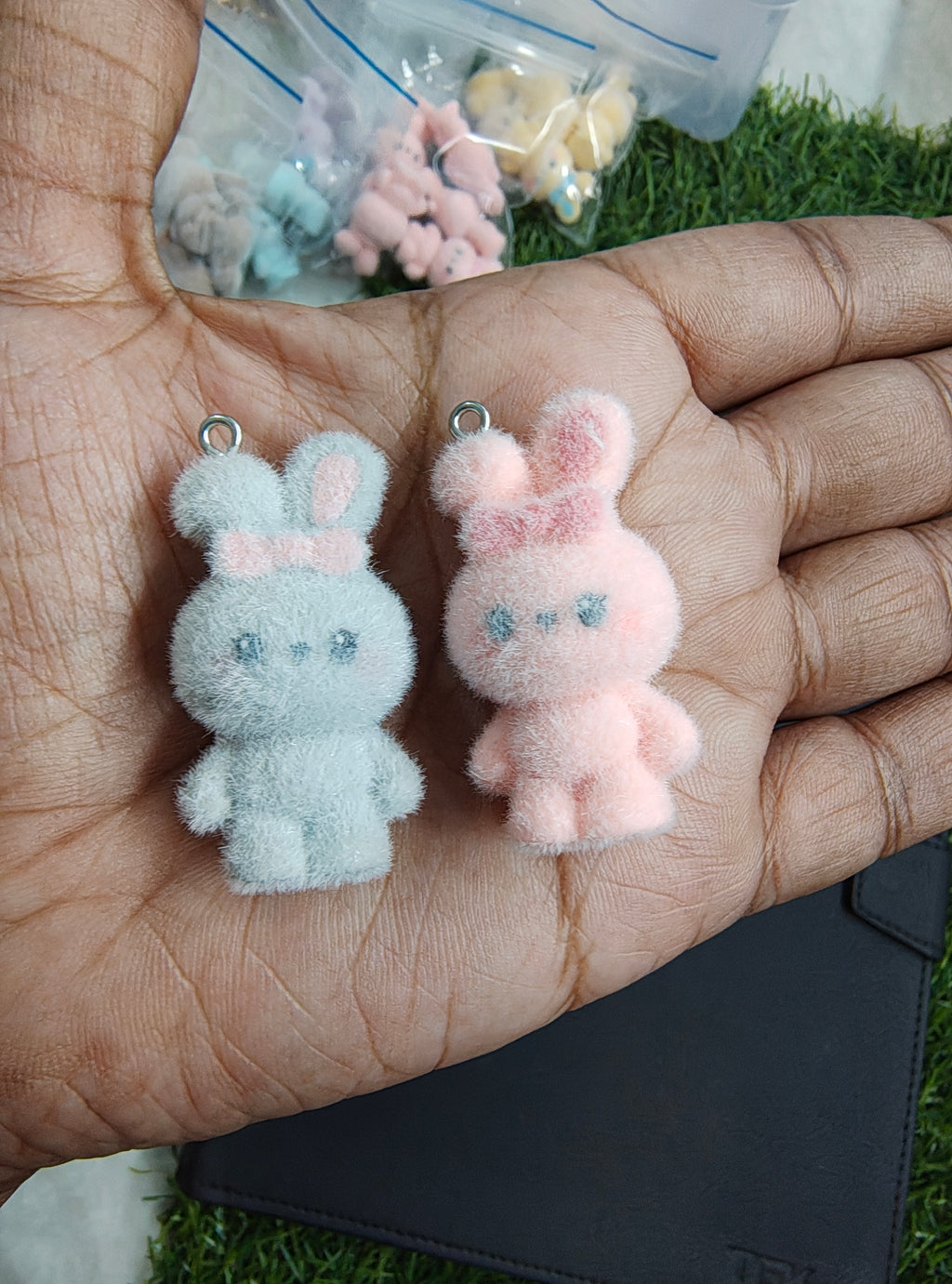 Bunny fur charm