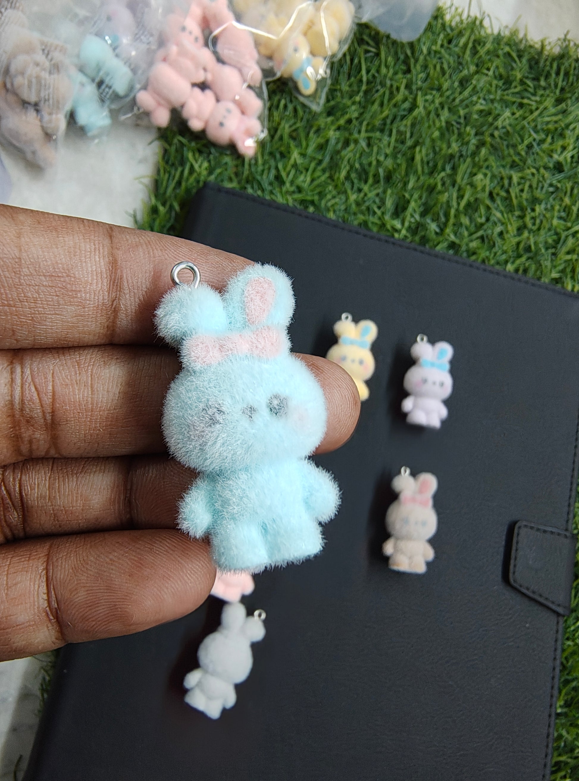 Bunny fur charm