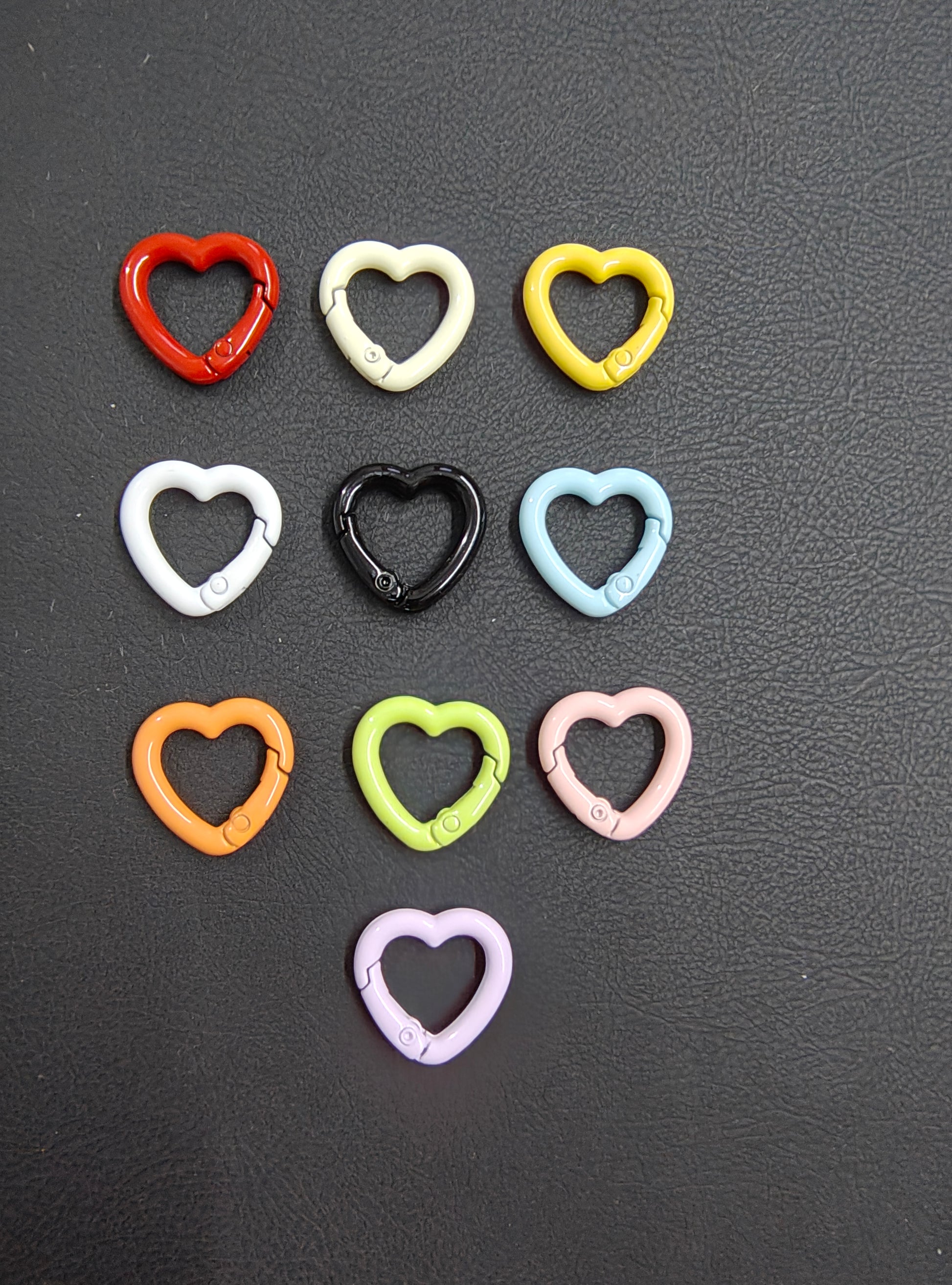 Heart shape colour push ring (HK6034)