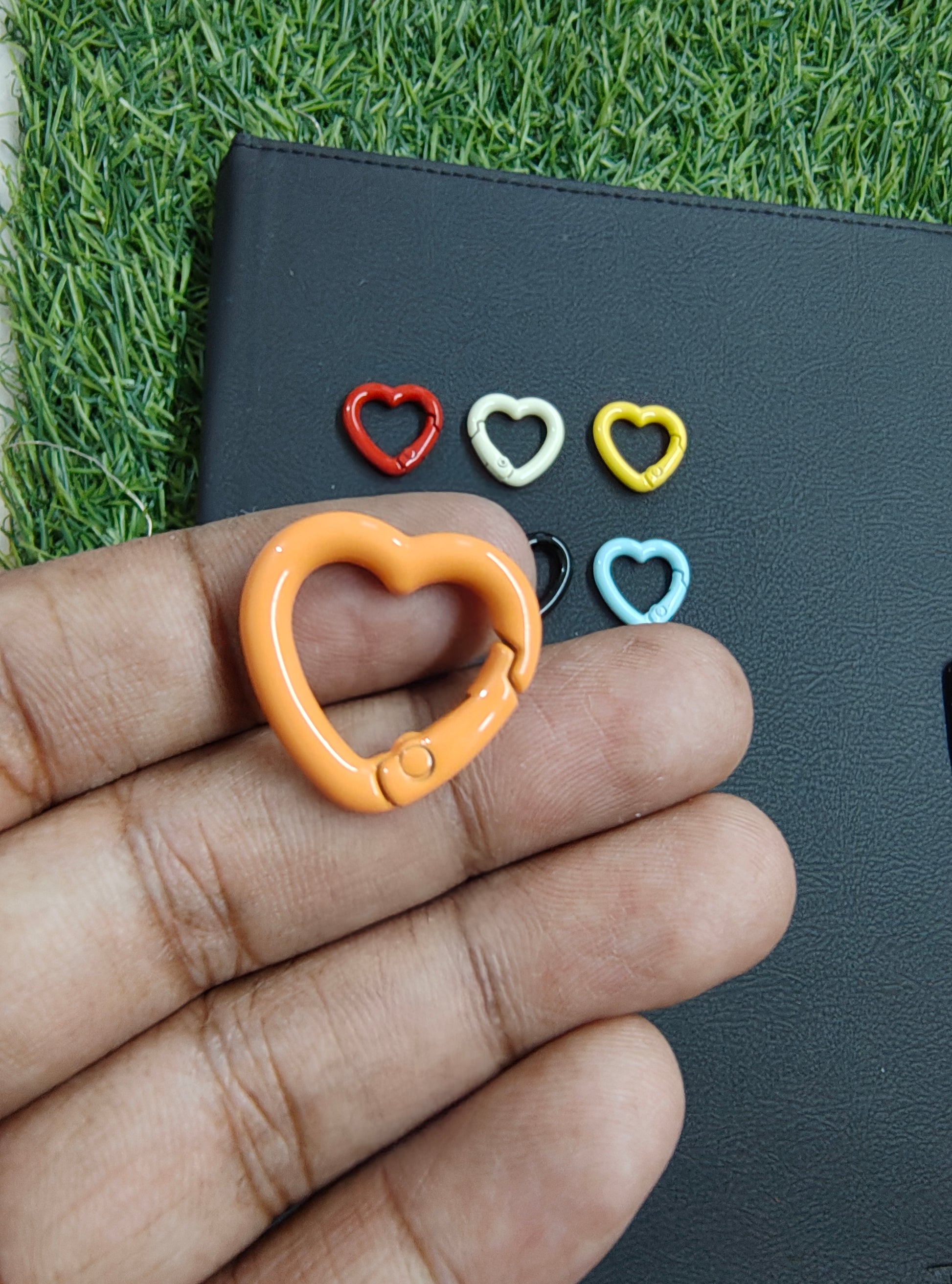 Heart shape colour push ring (HK6034)