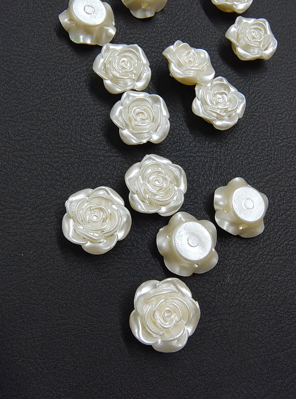 Acrylic pearl rose beads ( APB3007 )