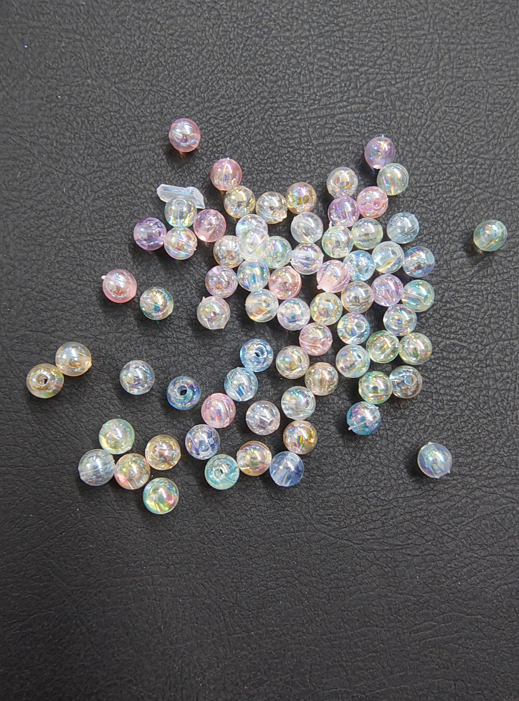 Acrylic rainbow beads