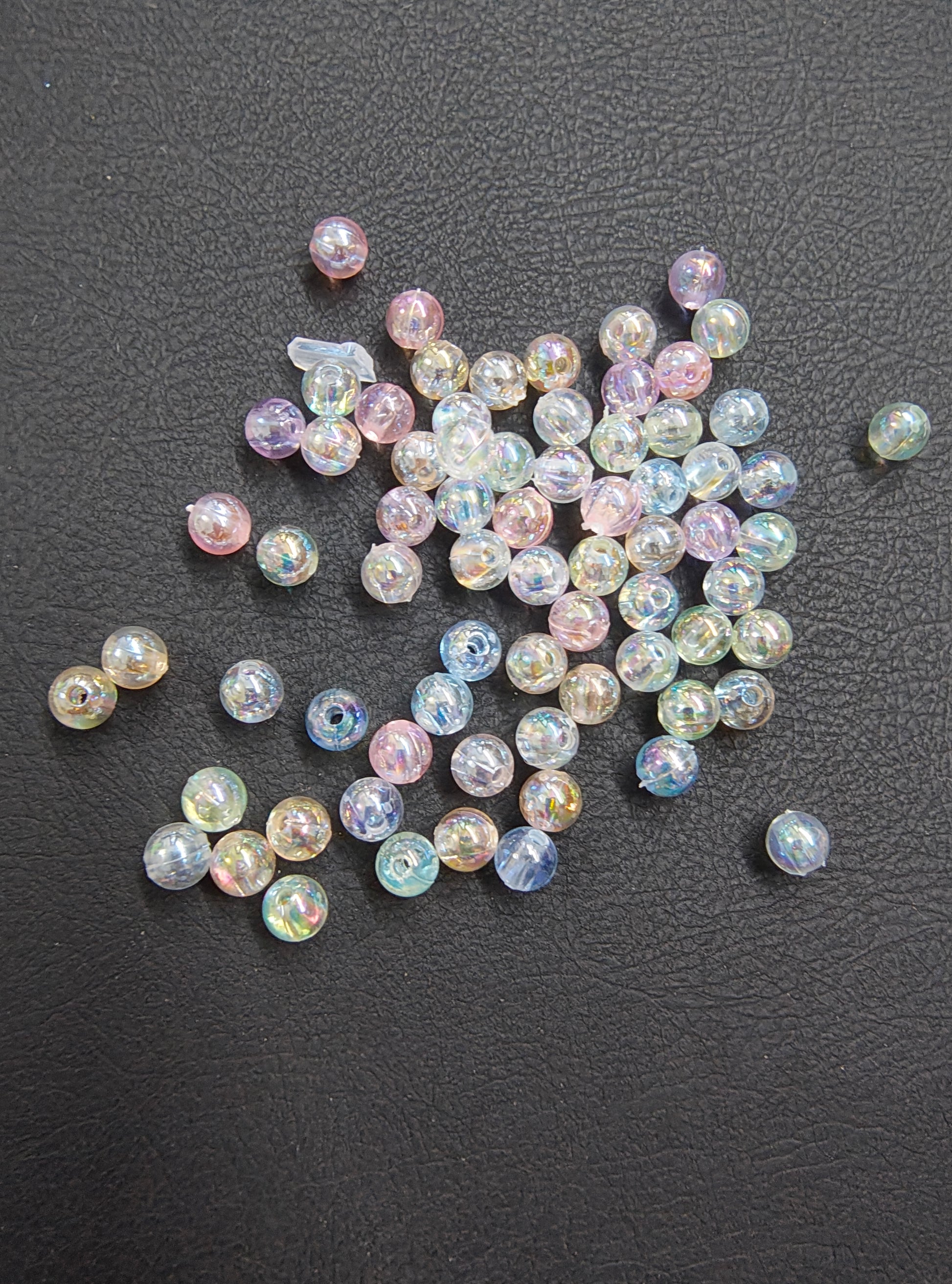 Acrylic rainbow beads