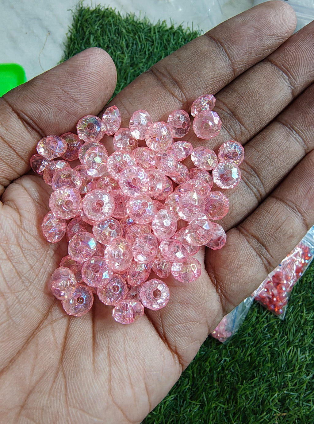 8mm acrylic crystal beads (AB2139)
