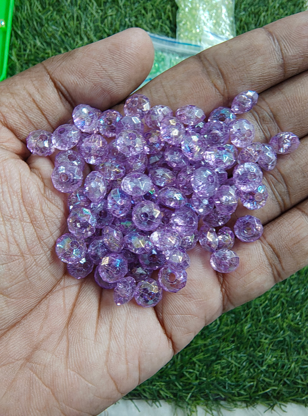8mm acrylic crystal beads (AB2139)