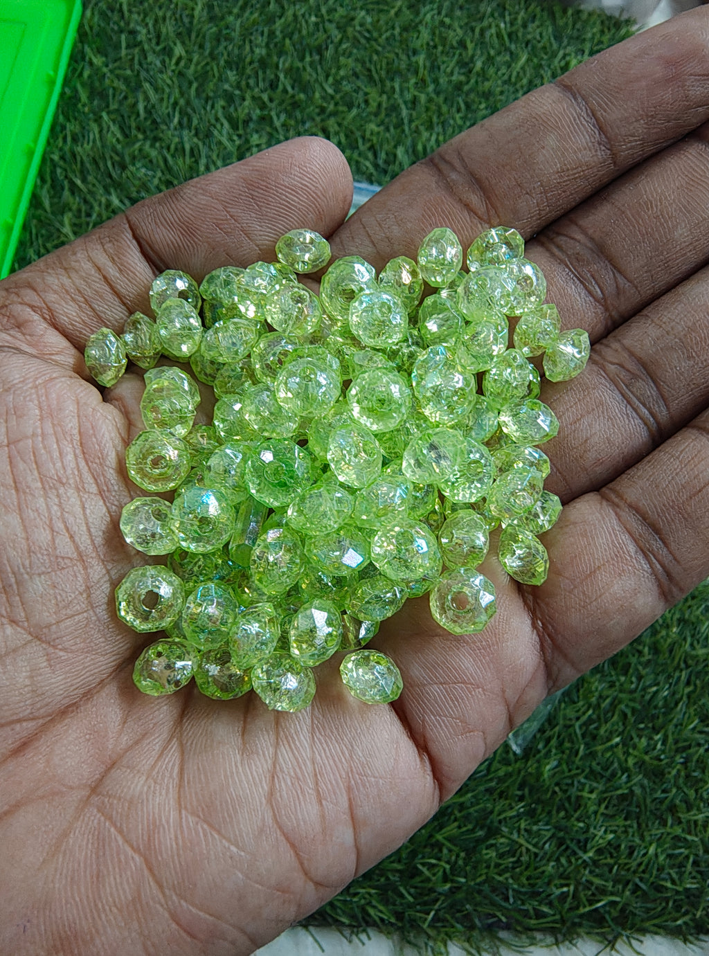 8mm acrylic crystal beads (AB2139)