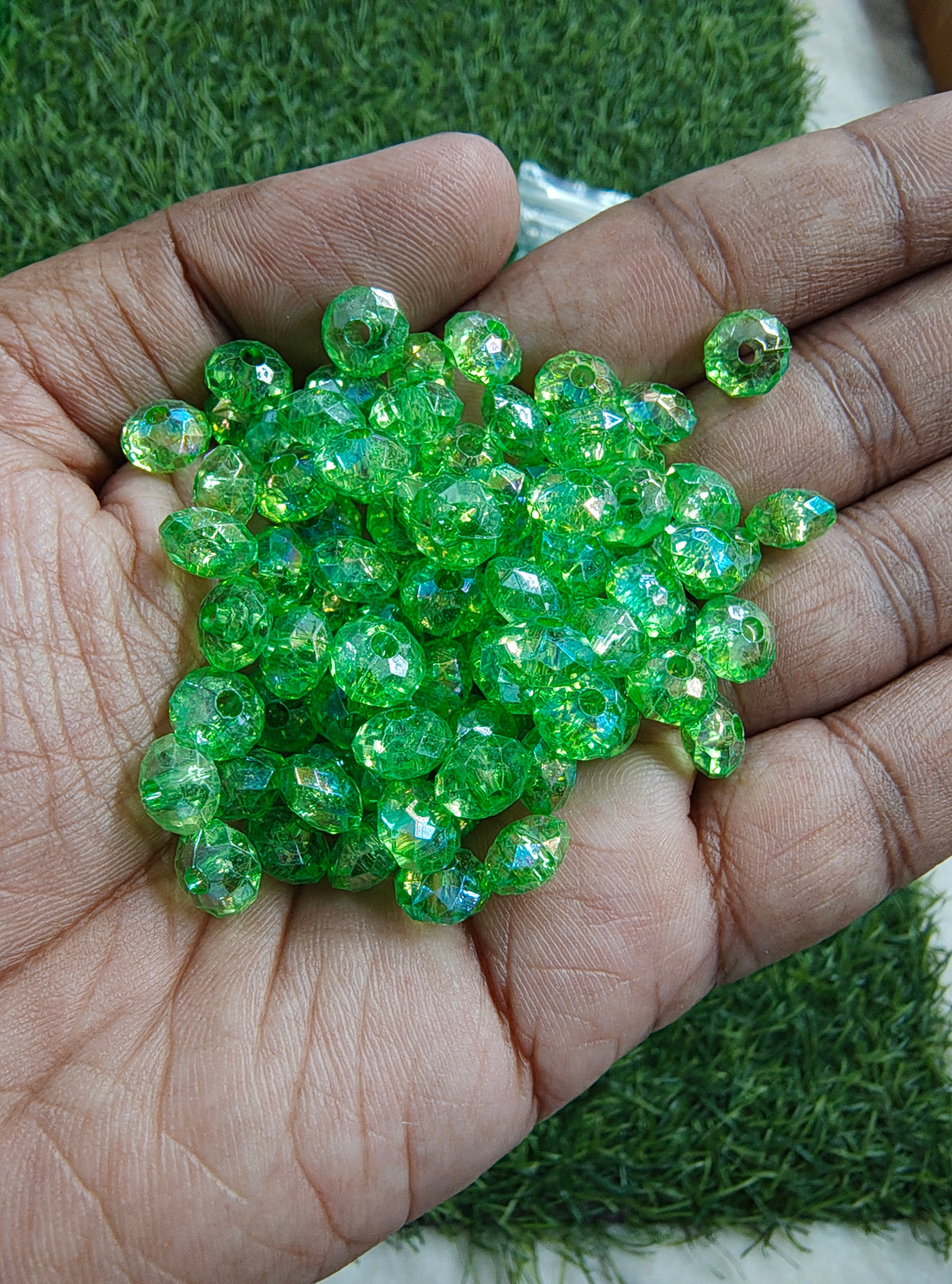 8mm acrylic crystal beads (AB2139)