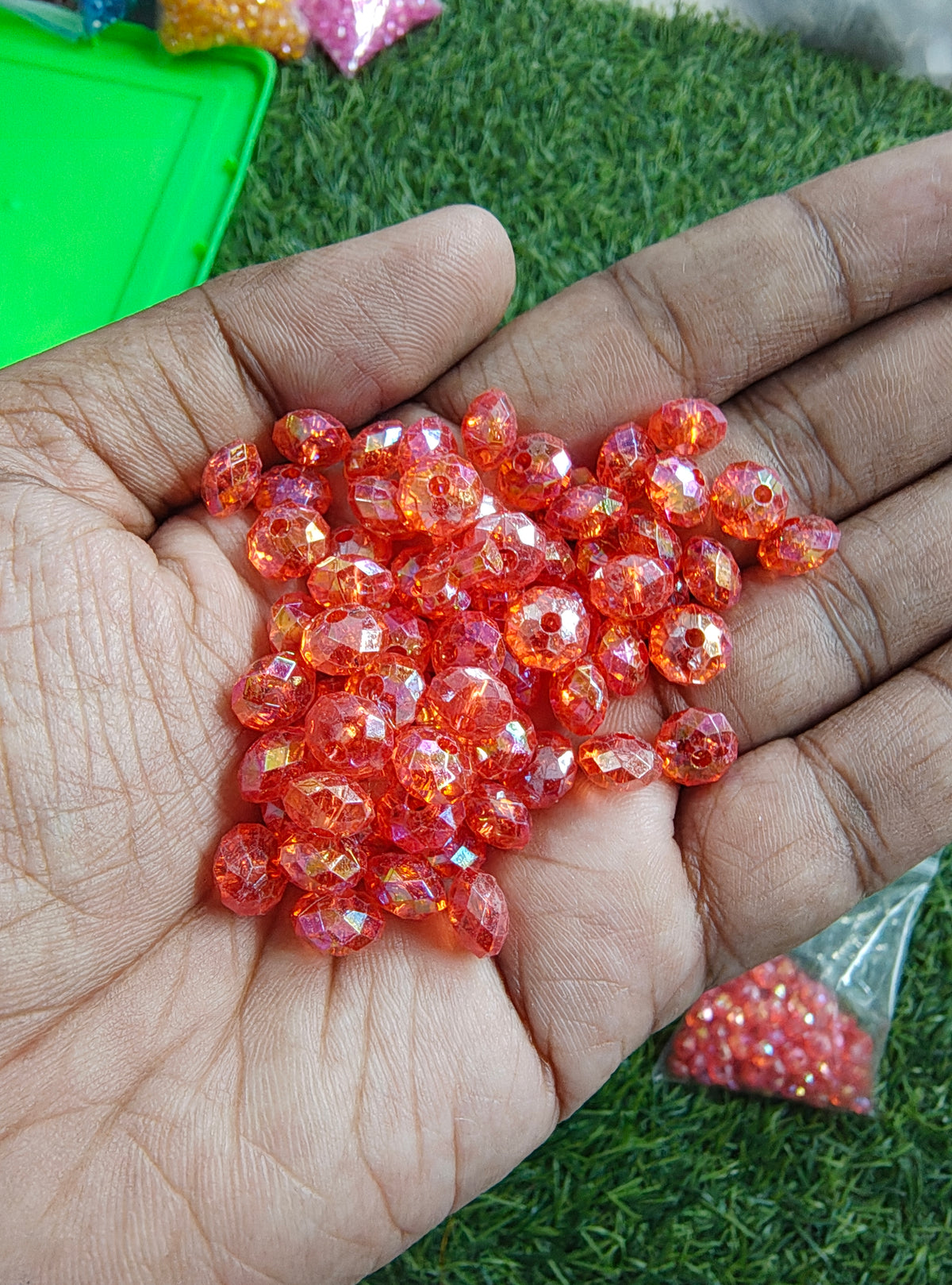 8mm acrylic crystal beads (AB2139)