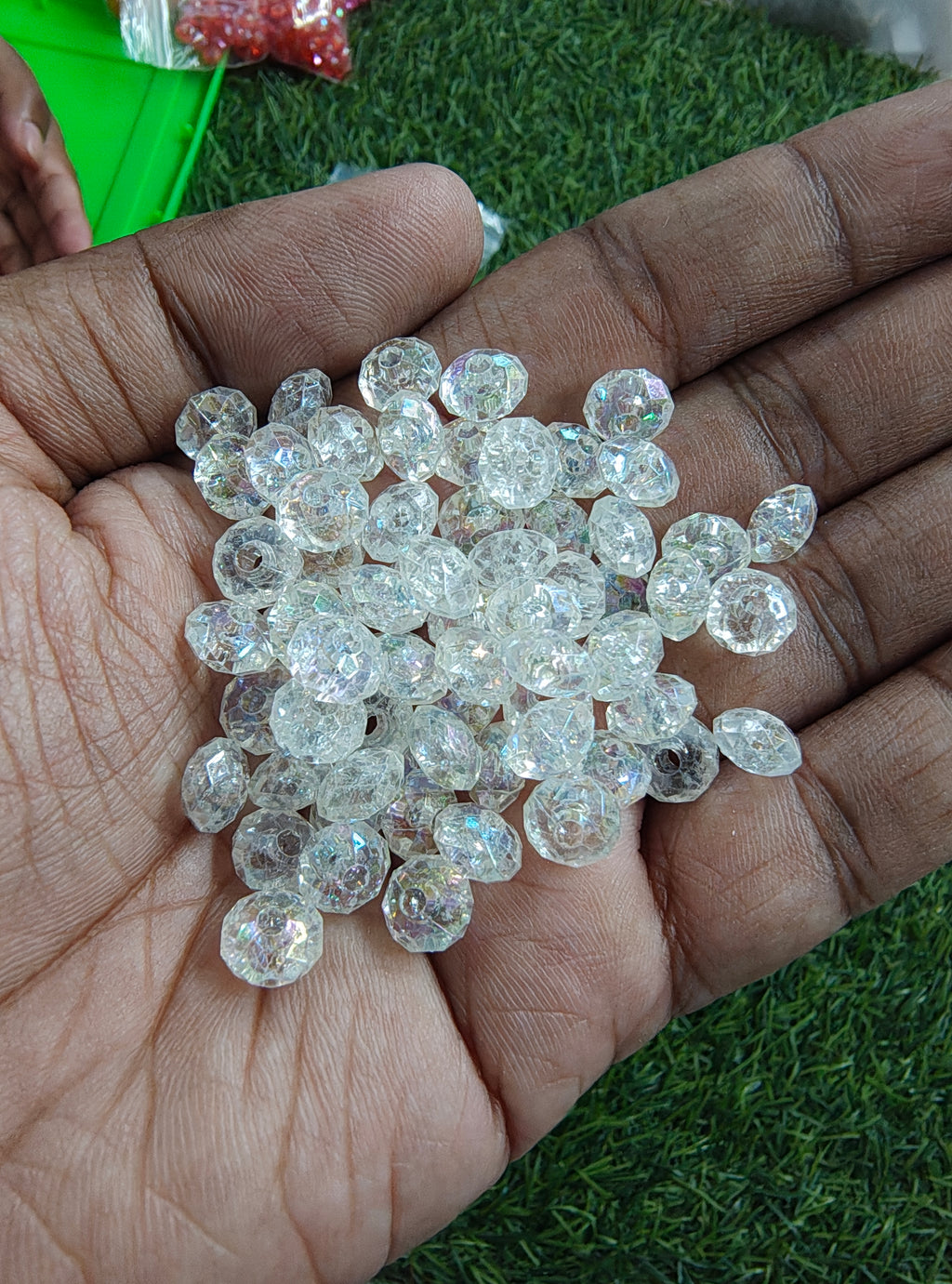 8mm acrylic crystal beads (AB2139)