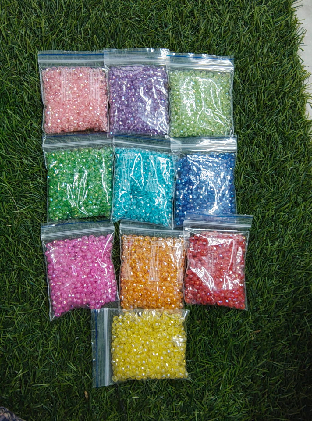 6mm acrylic crystal beads (AB2138)