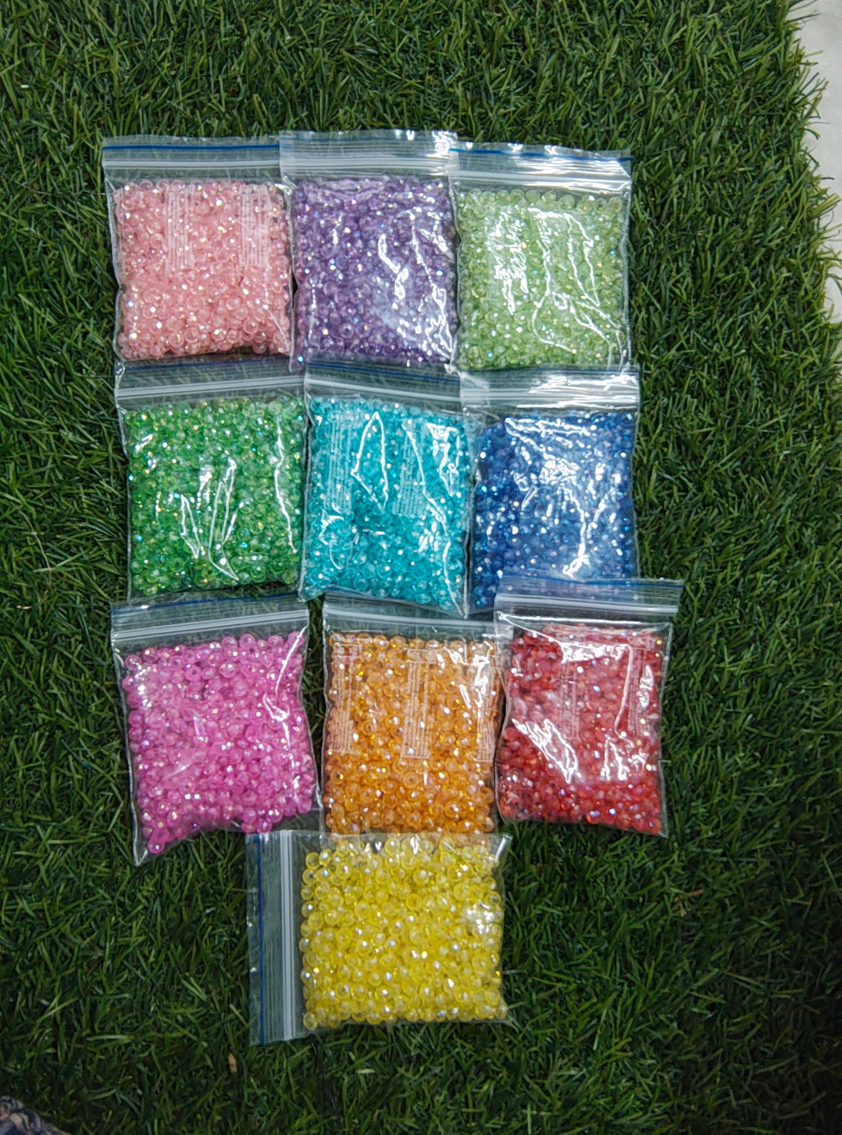 6mm acrylic crystal beads (AB2138)