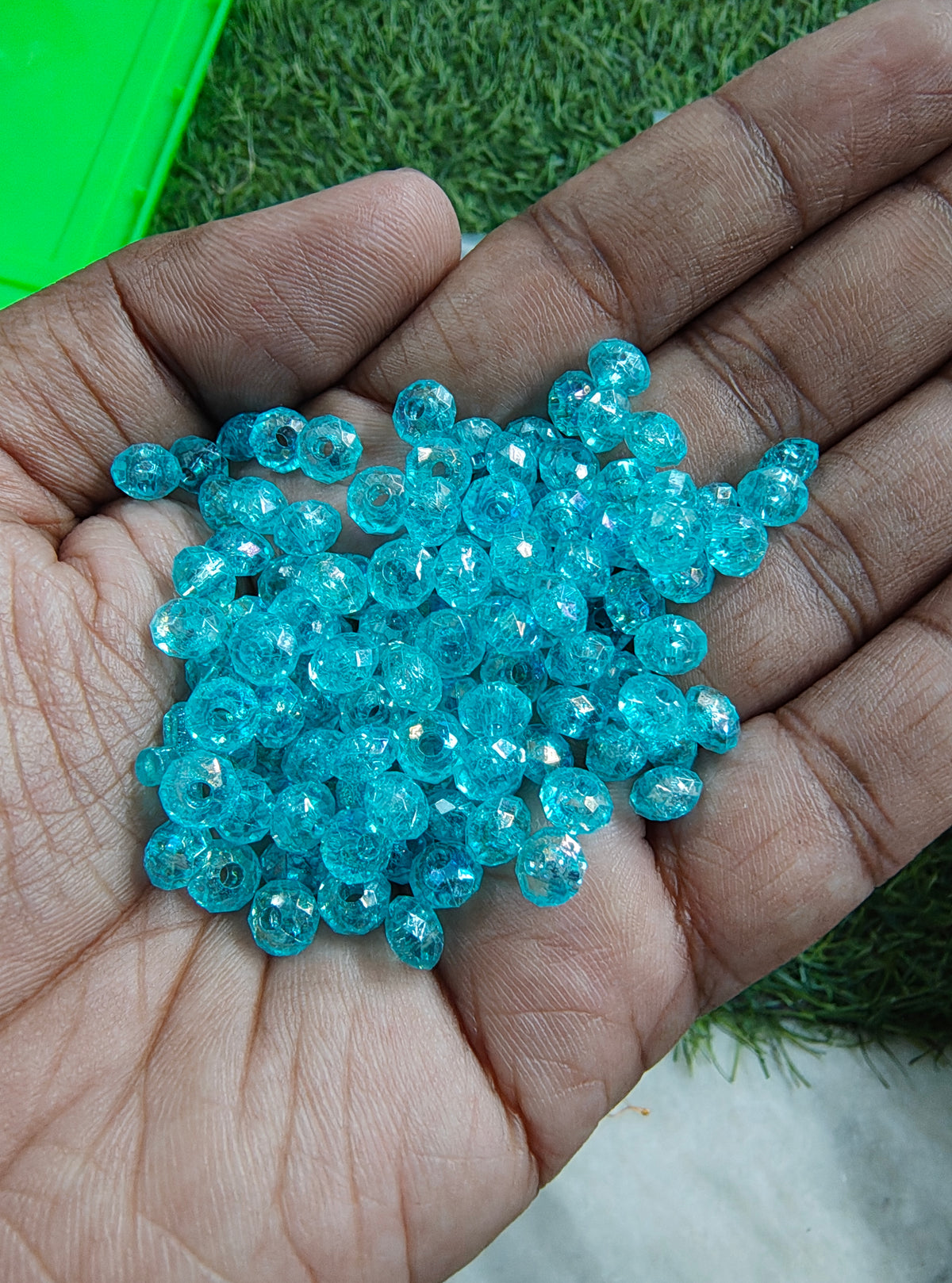 6mm acrylic crystal beads (AB2138)