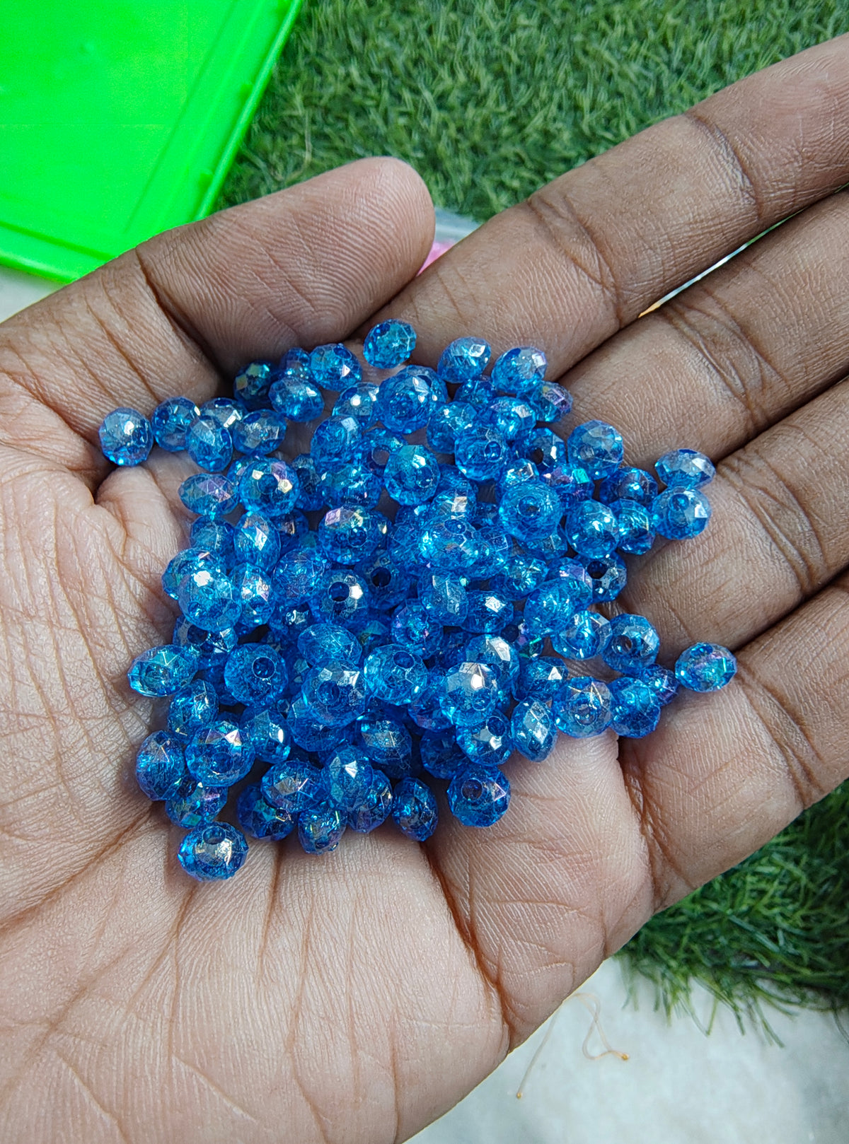 6mm acrylic crystal beads (AB2138)