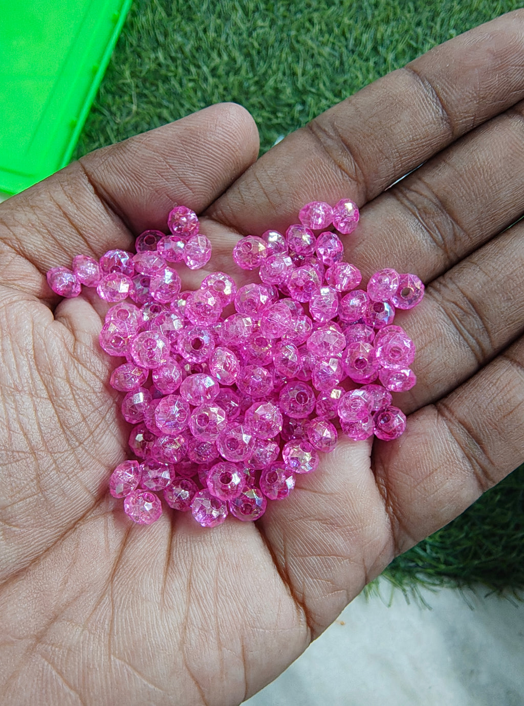 6mm acrylic crystal beads (AB2138)