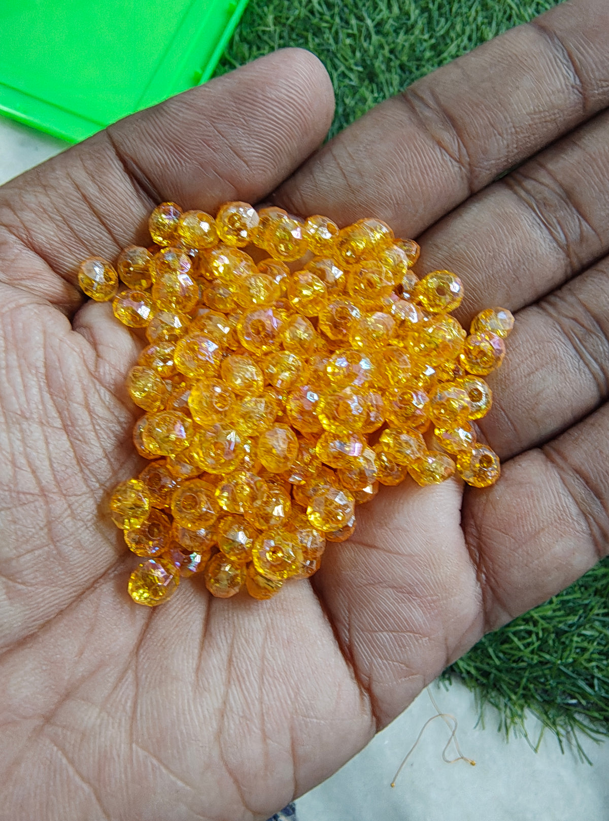 6mm acrylic crystal beads (AB2138)