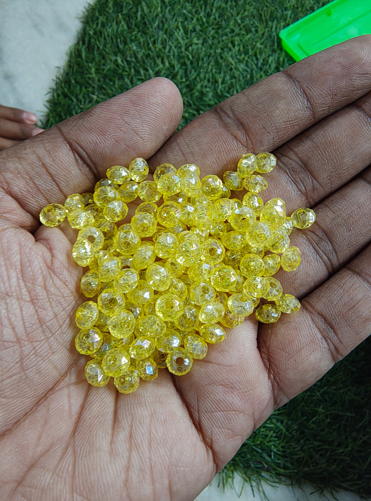 6mm acrylic crystal beads (AB2138)