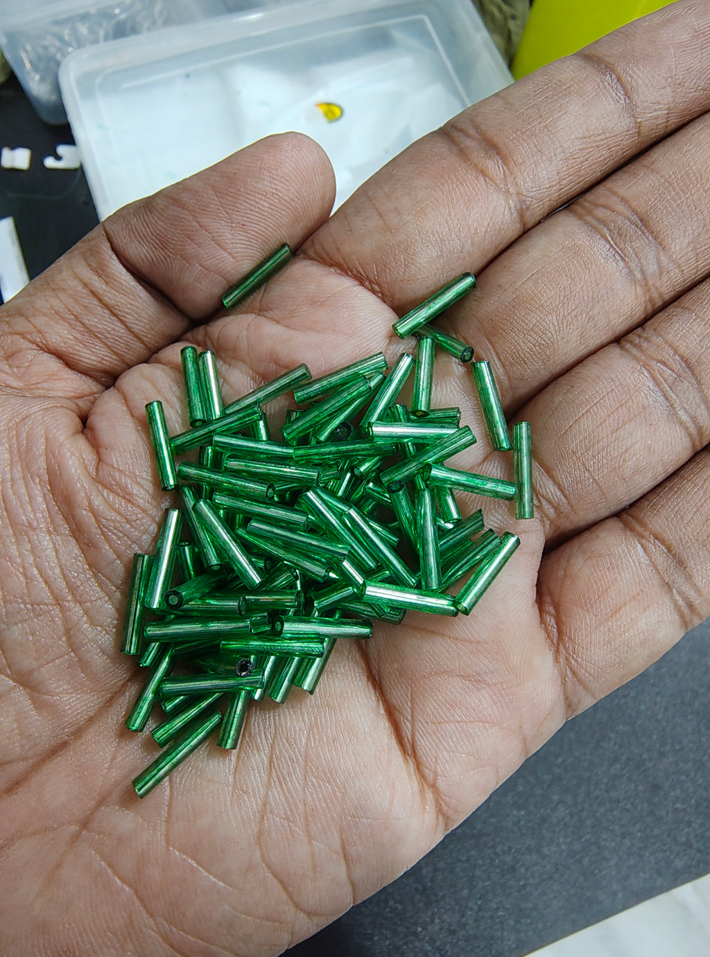 12mm glass tube beads (GB4045)