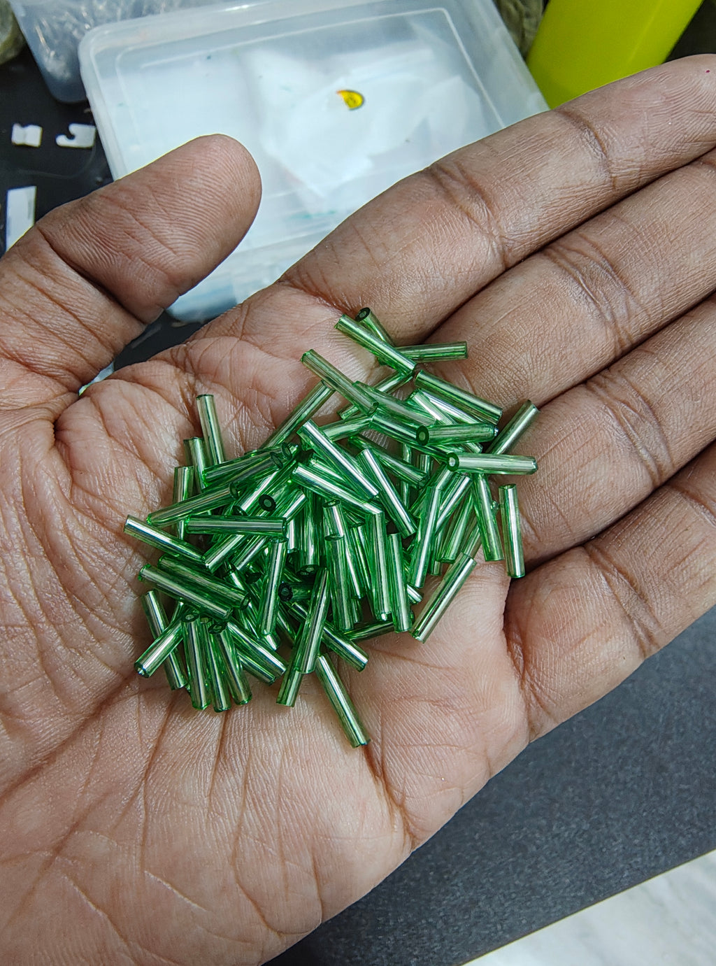 12mm glass tube beads (GB4045)