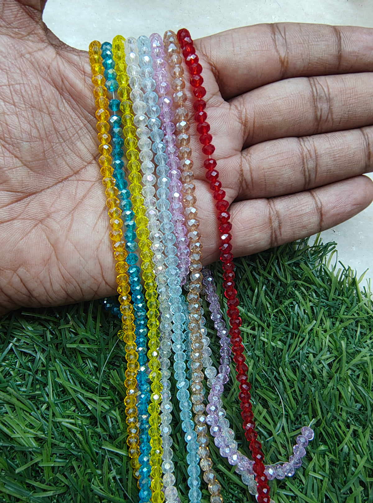 4mm Rainbow glass crystal beads ( GB4022 )
