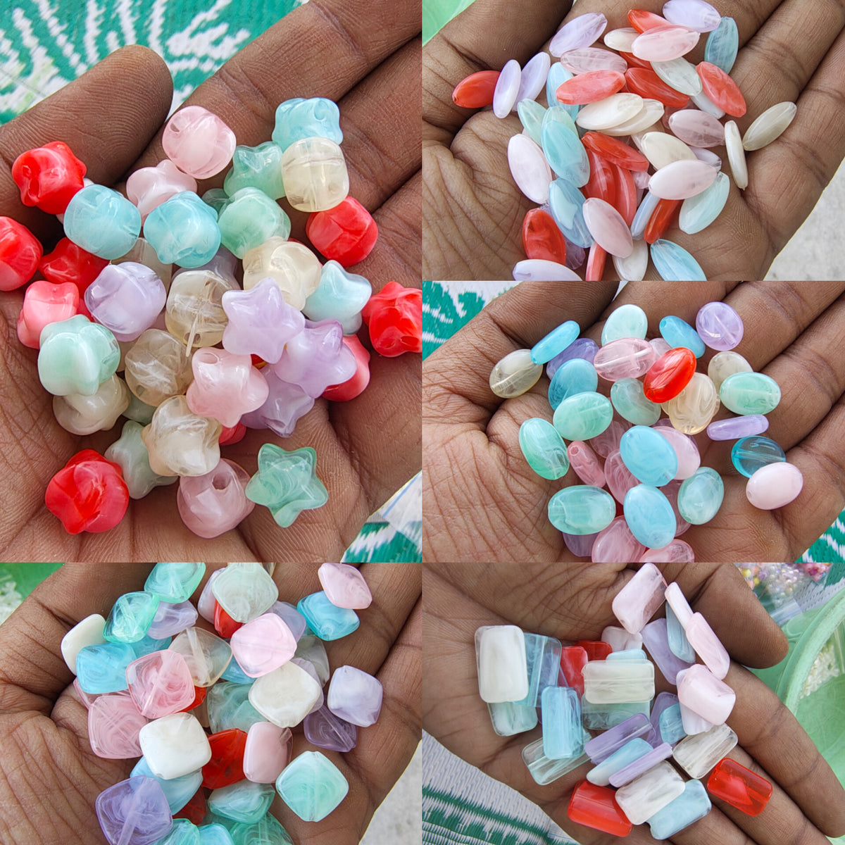 Acrylic soap beads (AB2027)