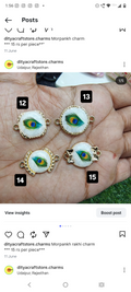 Morepankh rakhi charm (12-15) ( RC3033 )