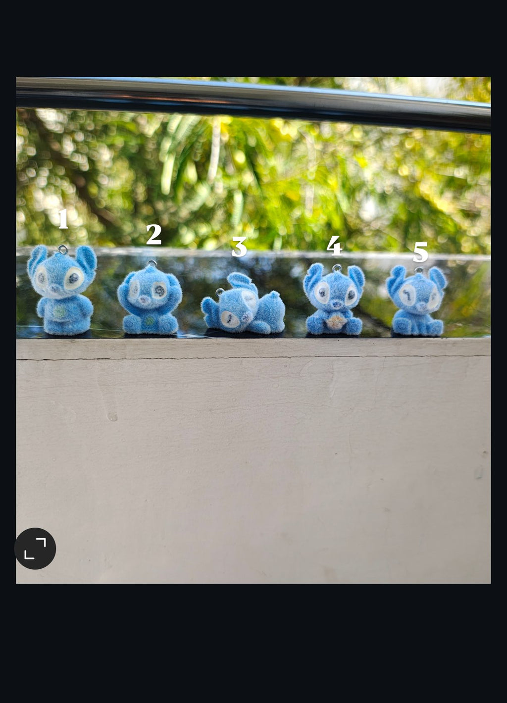 Blue snitch fur charm