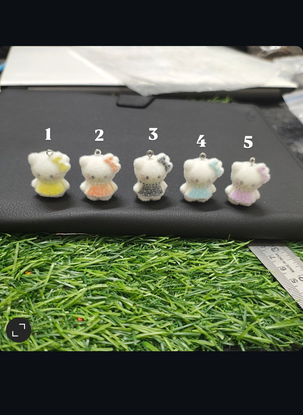 Hello kitty fur charm