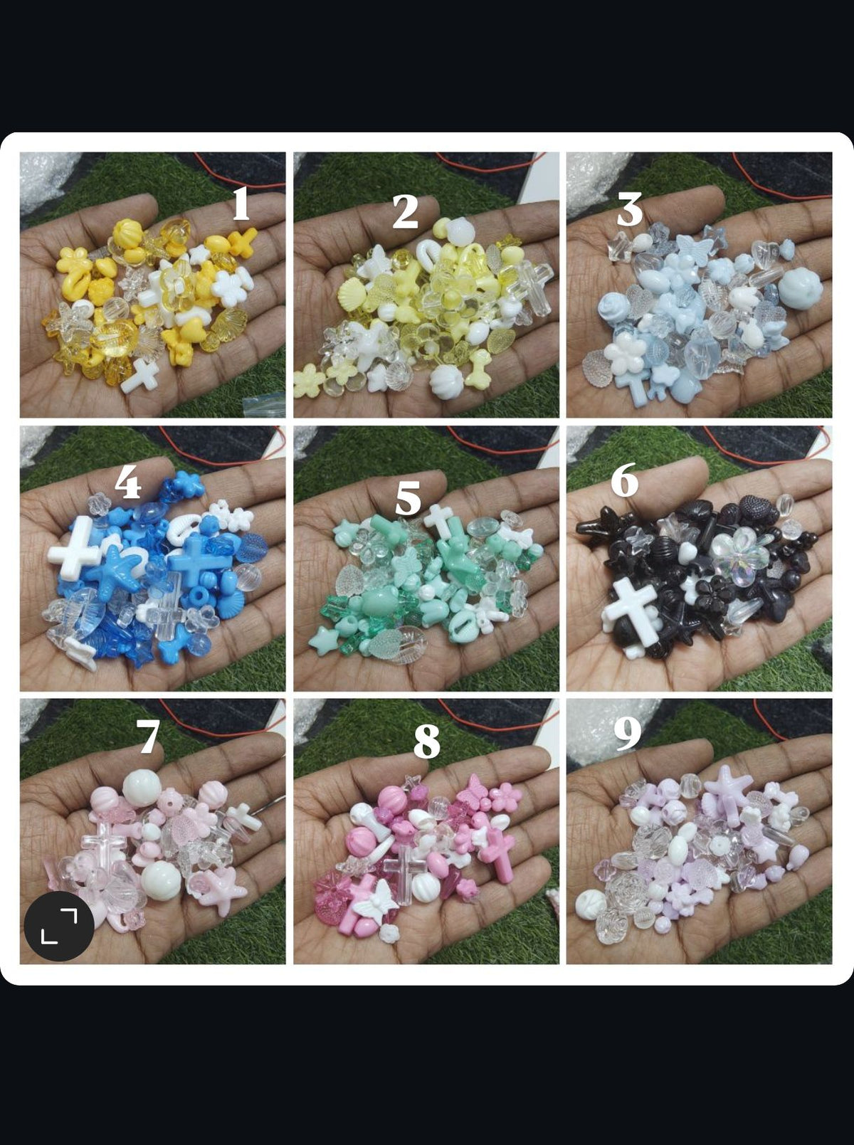 Mix design acrylic colour beads (AB2091)