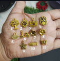 Golden metal charm ( MTC7033 )