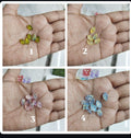 Small glass leaf beads!! 5 beads!!(GB4041)