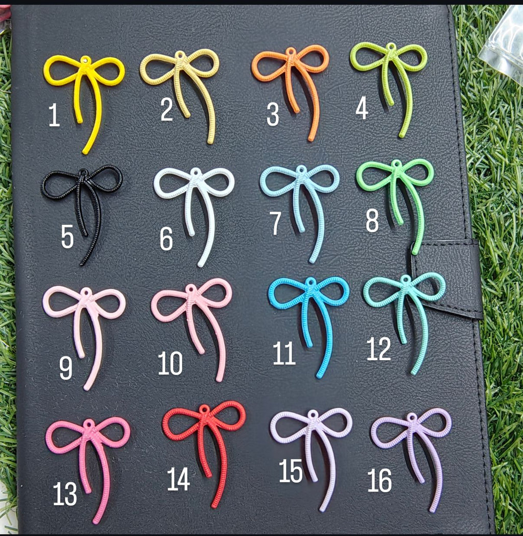 Big colour bow charm