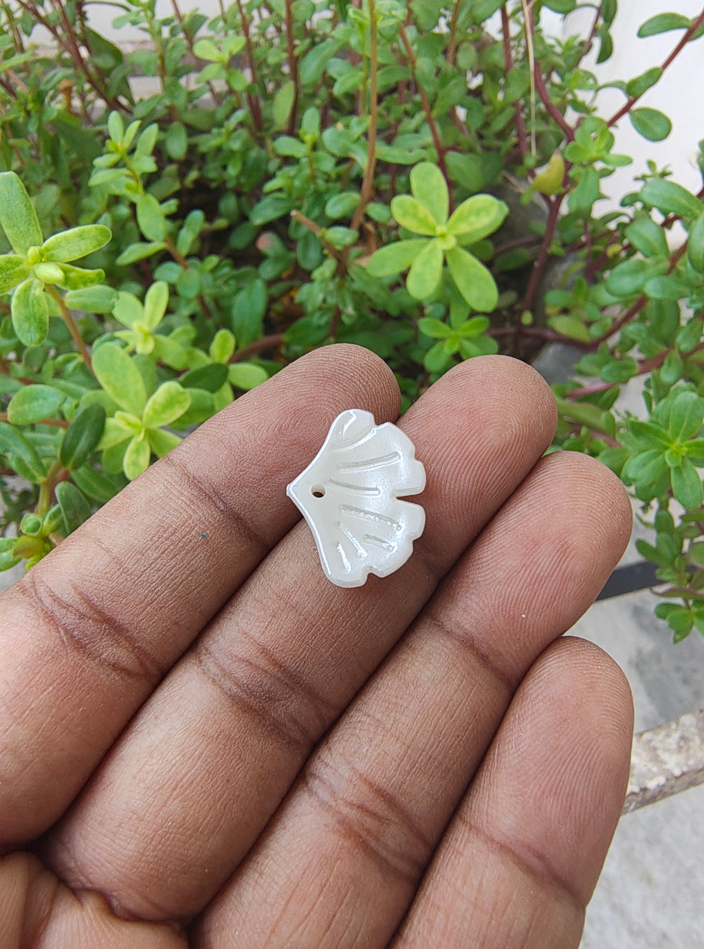 Shell shape peal beads