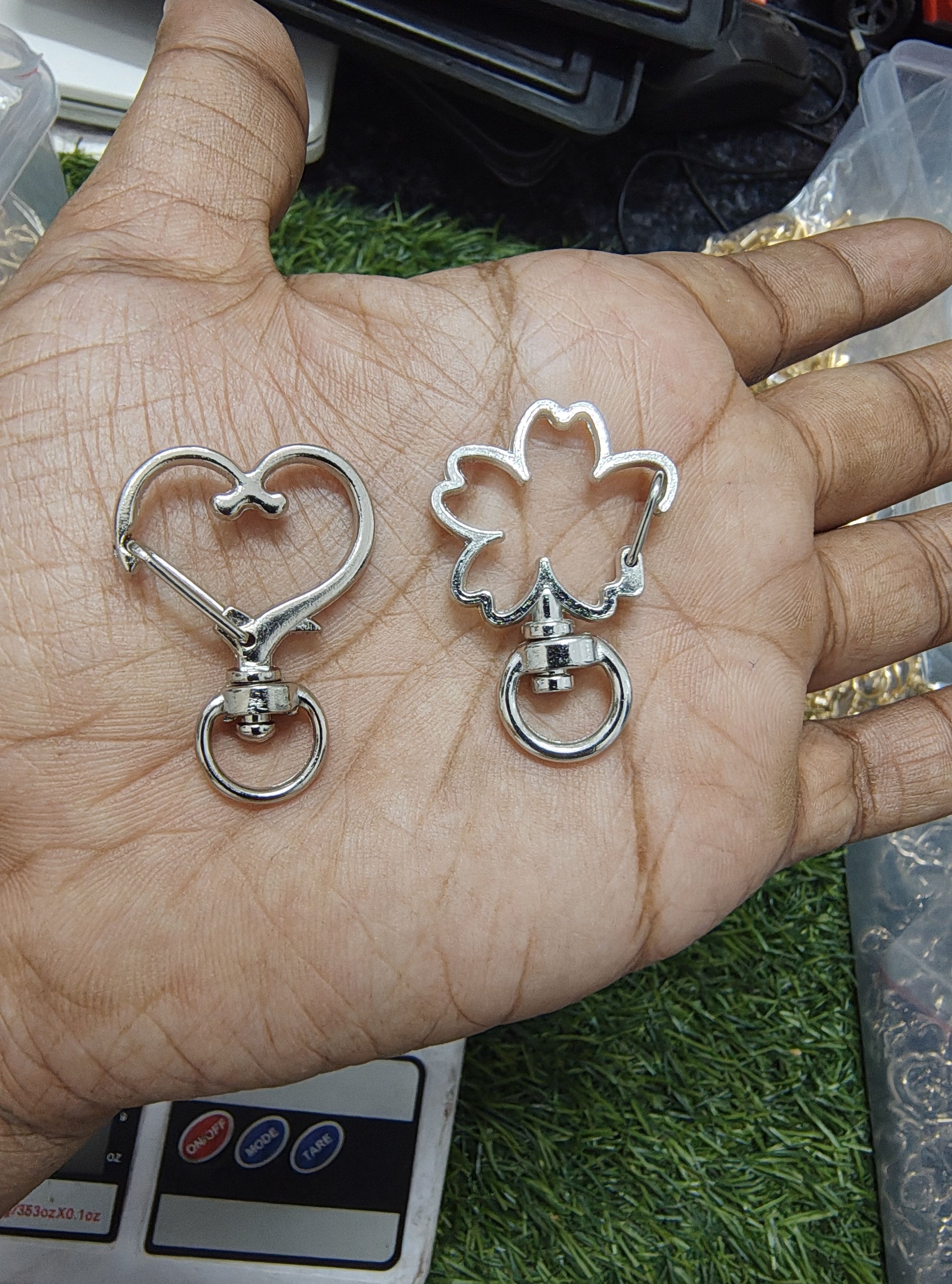 Silver design lobster hook