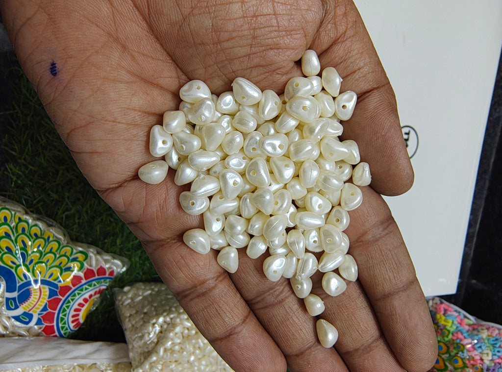 Acrylic pearl uneven beads