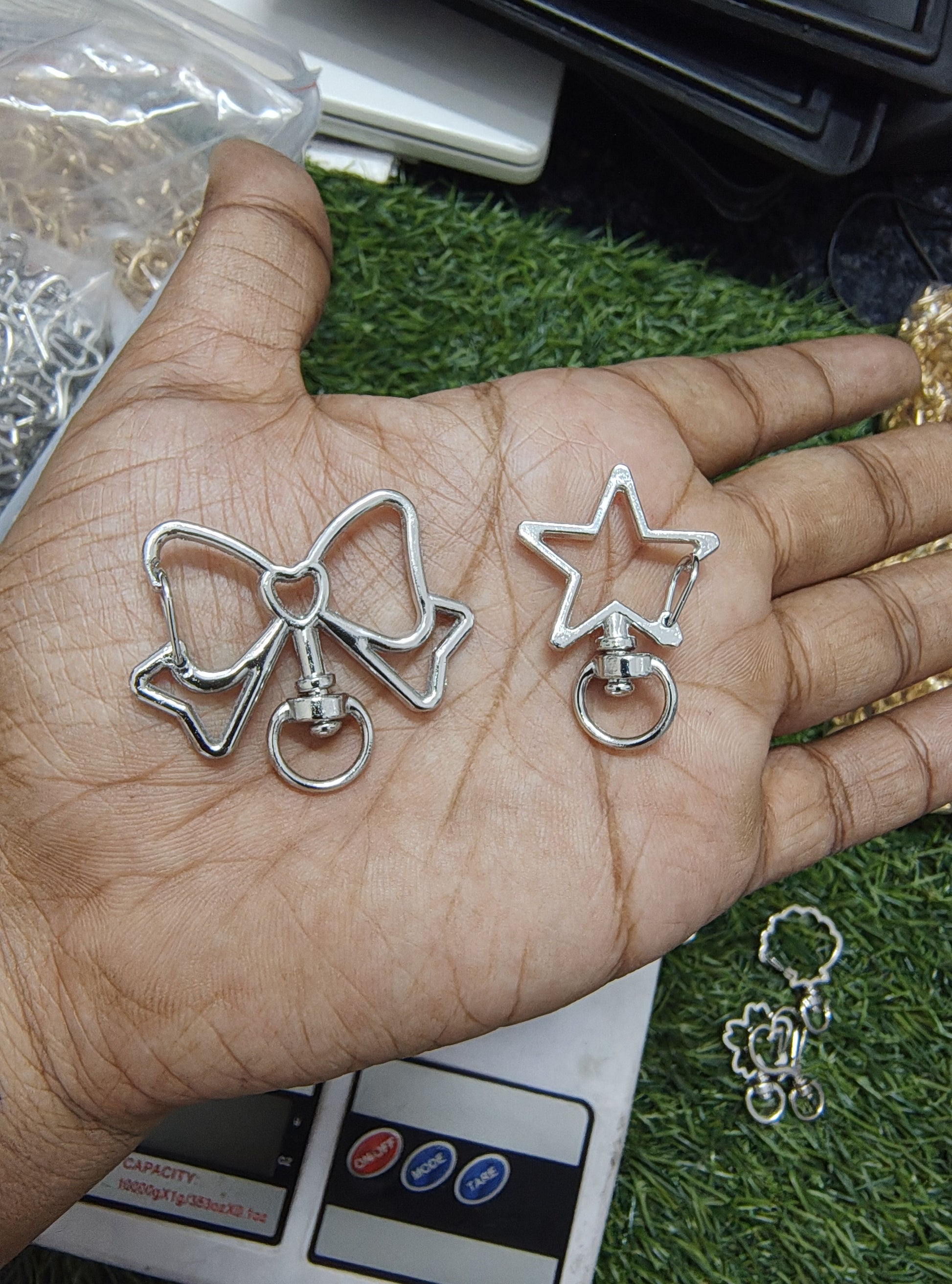 Silver design lobster hook